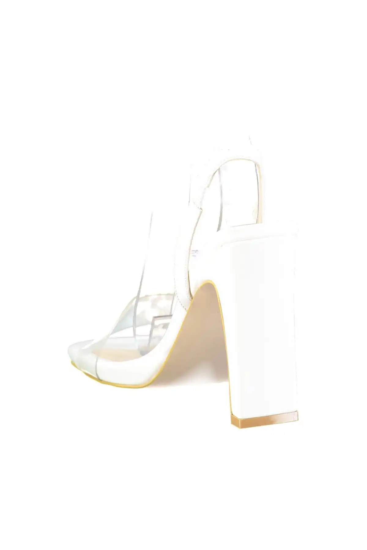 Белые прозрачные туфли на каблуке TAKSS19AZ0032|Туфли| |