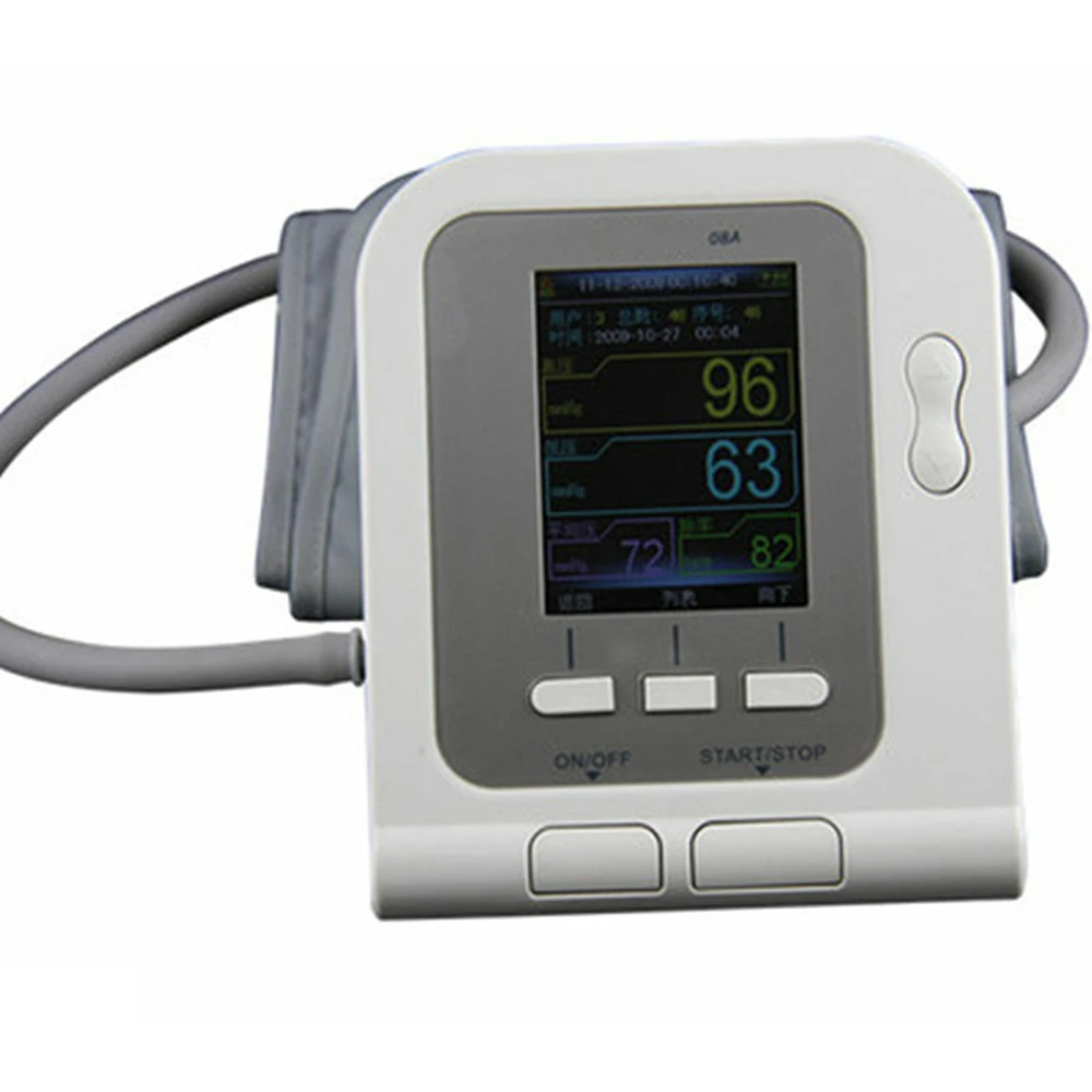 ONTEC08A Blood Pressure Monitor Meter Digital ArmTensiometers Electronic Sphygmomanometer INBP 4PCS Cuff Adults SPO2 Probe