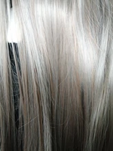 LANLAN-Peluca de cabello sintético para mujer, cabellera larga y Lisa, con flequillo de aire, natural y esponjoso, con botón interno