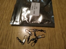 50 Uds gira Interlock emerillones de pesca señuelo equipo de aparejos accesorios conector cobre gira rodamiento Pin rodando de pescado herramienta