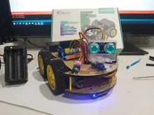 Emakefun- Robot de coche arduino para niños, juguete educativo de coche 4x4 de aplicación RC, 4WD, a radio control, bluetooth