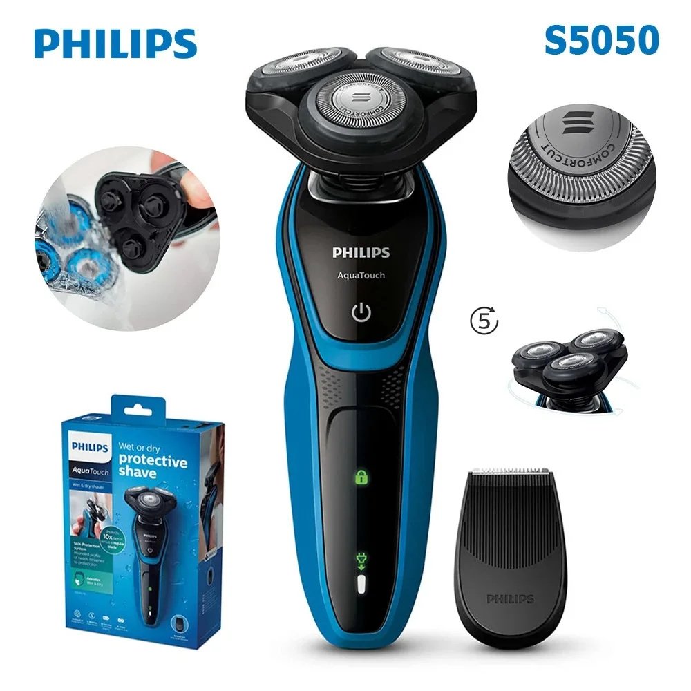 ik ben slaperig Miniatuur Gang ORIGINEEL Philips AquaTouch S5050 Oplaadbaar elektrisch scheerapparaat voor  nat en droog Scheren voor tweeërlei gebruik Scheerapparaat voor mannen  Waterdicht elektrisch scheerapparaat Scheermachine Baardtrimmer|Elektrische  Scheerapparaten| - AliExpress