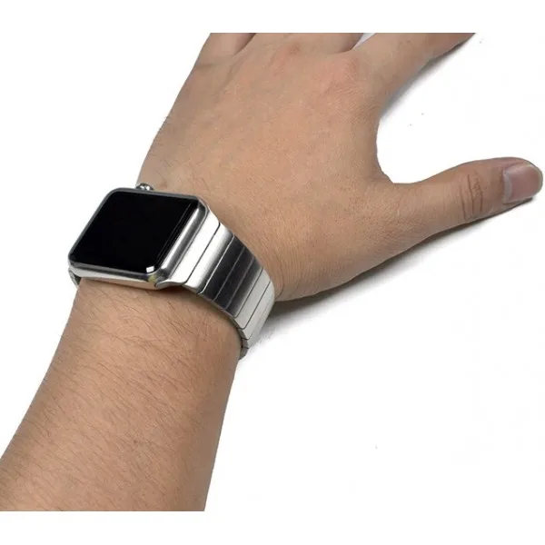 Ремешок для Apple Watch сталь браслет Series 1/2/3 42 мм(Серебристый