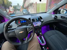 6 en 1 RGB LED atmósfera luz del coche luz de ambiente Interior de fibra óptica tiras de luz de Control de la aplicación de música de 8M de banda de fibra óptica