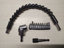 Juego de Herramientas para destornillador, controlador de ángulo recto ajustable de 105 grados, vástago hexagonal de 1/4 grados para taladro eléctrico, puntas de destornillador