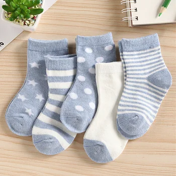 

Big Sale 5 pack Socks Mini Baby sock cotton Newborn Bebe autumn winter spring socks