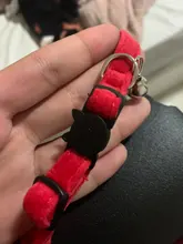 Collar de gato de terciopelo con lazo liso para cachorro, Chihuahua, con campana, hebilla de seguridad ajustable, pajarita para gatos, accesorios para mascotas