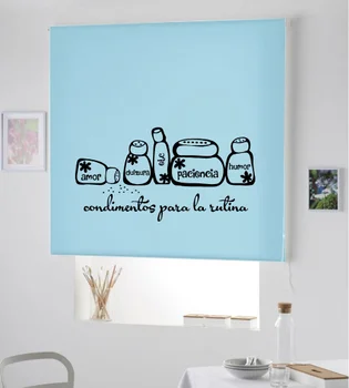 

Blind Iroa roll for kitchen/Condiments for the routine! ROLLER BLINDS TRANSLUCENT! (SKY BLUE 100X175)