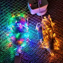 Lamps Led-String-Light Festoon Christmas-Decoration Outdoor Garland Party Waterproof