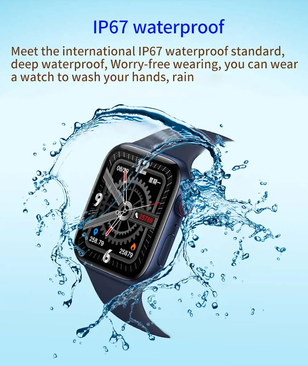 IWO Smart Watch Men Series 7 Wireless Charge Smartwatch Women Heart Rate Watches Bluetooth Call Fitness Tracker For Android IOS