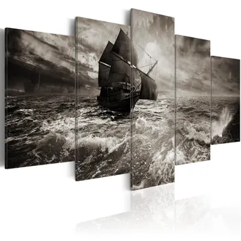 

Picture-ship during a storm-100x50 cm