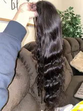 Allove de la onda del cuerpo de la peluca con malla Frontal transparente 13x4 peluca Frontal de encaje pelucas de cabello humano para las mujeres negras 28 30 pulgadas peluca con malla Frontal