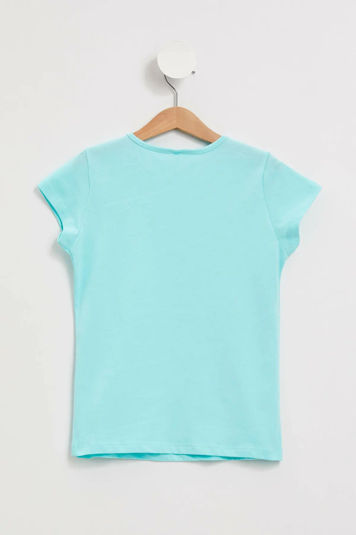 Дефакто летняя футболка с короткими рукавами для девочек Детский Повседневный пуловер с круглым вырезом и милым Рисунком бабочки удобная свободная футболка для девочек-K6577A619SP