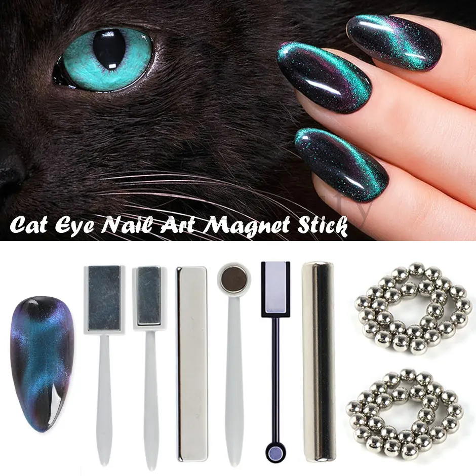 3D oeil de chat ongle bâton magnétique 12 en 1 aimant conseil