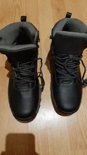 Botas de nieve cálidas de felpa para hombre, Botines de cuero impermeables, zapatos hechos a mano, gran oferta, para invierno
