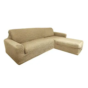 

Cover for corner sofa with Ledge (right angle) Beige