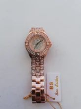 Relojes de oro con diamantes para mujer, pulsera femenina de marca de lujo con diamantes de imitación