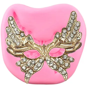 

3D Mask Silicone Mold Fondant Moulds Party DIY Cake Decorating Tools Polymer Clay Candy Chocolate Gumpaste Moulds Resin Molds