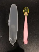 Uds. Fuente de alimentación de bebé, cuchara con caja de almacenamiento, antideslizante, de silicona de grado alimenticio, vajilla de alimentación de bebé, utensilios