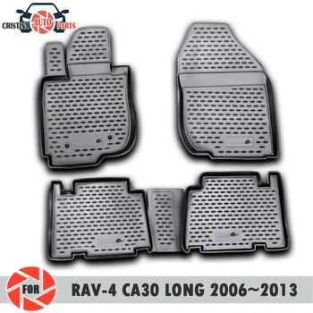 

Floor mats for Toyota Rav4 Long CA30 2006~2013 rugs non slip polyurethane dirt protection interior car styling accessories