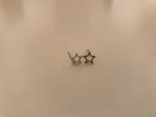 Pendientes de tuerca de estrella hueca de Metal para mujer, de Plata de Ley 925, aretes pequeños de color dorado y plateado, joyería para mujer