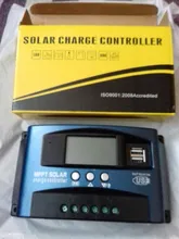 Solar MPPT Controller Solar-Cell-Panel-Charger-Regulator Lcd-Display Load 30a-Charge