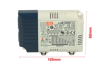 

Led Driver DC Meanwell LCM-25DA DALI dimmer button N.O. Constant current selectable 350/500/600/700/900/1050mA