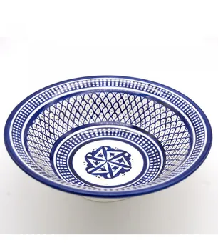 

Decorated Fez Plate 23 cm - Painted Ceramics