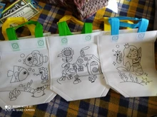 6Pcs Antistress Puzzles Educational Toy for Children DIY Eco-friendly Graffiti Bag Kindergarten