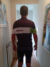 Nuevo 2021 rojo STRAVA profesional bicicleta equipo Maillot de manga corta Ciclismo Jersey Ciclismo hombres de verano transpirable Conjuntos de ropa de Ciclismo