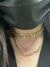 Collar cubano Punk Miami, cadena gruesa de aluminio, Color dorado, joyería para mujer 2020