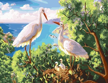 

Painting by numbers GX 24409 white storks 40*50