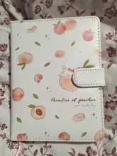 Kawaii stationery collection-Conjunto de papelería con peach para verano, pequeño bolígrafo con hebilla magnética, cinta con calendario de Cuenta regresiva