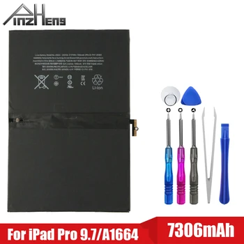 

PINZHENG 7306mAh Tablet Battery For Apple iPad Pro 9.7 inch High Capacity Bateria A1673 A1674 A1675 Replacement Battery Tools