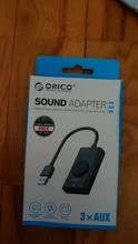 Microphone Sound-Card ORICO Output-Volume Windows External 3-Port USB with Adjustable