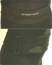 Queshark-riñonera elástica deportiva con doble cremallera, bolso de cintura con bolsillo para correr, gimnasio, Yoga, riñonera para teléfono móvil