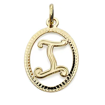 

Pendant 18k gold initial letter 21mm.