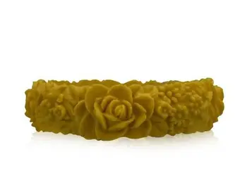 

Obag silicone bracelet with 3D flowers print yellow