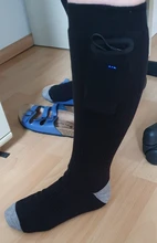 Calcetines térmicos para hombre y mujer, calcetín de calefacción, tres modos, para invierno, supersuaves, mantiene el pie caliente, 1 par