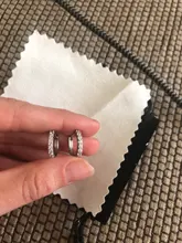 XIYANIKE-pendientes femeninos de aro de circón con microincrustaciones, de Plata de Ley 925, accesorios de regalo de joyería elegantes hechos a mano