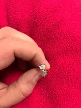 Corona Encantada de lazo con tachuelas de cristal para mujer, pendientes de plata de ley 925 originales, regalo de boda, joyería europea