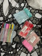 Zwellbe nuevo desechables de buena calidad 25 unids/pack pestañas maquillaje para pestañas cepillo Mini varillas de rímel cepillo utensilio de extensión de pestañas