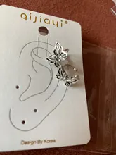 Clips de oreja de mariposa calados de Metal Vintage para mujer y niña, joyería Brincos sin Piercing, oreja de cartílago falsa