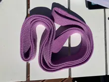 Conjunto de bandas de resistencia de tela larga para entrenamiento, bandas elásticas de 3 piezas antideslizantes para pierna