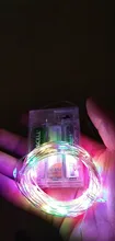 Led-Strip Garland Battery-Operated Party-Decoration Fairy Silver Christmas Wedding Copper