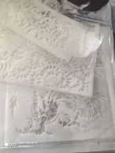 Plantilla para pintura libro de recortes colorear plantilla decorativa para álbum en relieve, Mandala redondo, geometría, manualidades, 15x15cm, paquete de 9 unidades