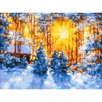 

"February". Painting by numbers on canvas 30*40. Snow White. 224-as