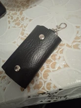 Llavero PU de las mujeres de los hombres de llaveros cartera cubierta de Hasp de moda billeteras para llaves organizador de bolsa de almacenamiento de regalo creativo