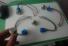 Switch Locking-Latching Momentary Self-Reset Push-Button Metal 16mm Blue 22mm 19mm Short-Pins