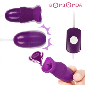 Vagin balles langue vibrateurs USB puissance vibrant saut oeufs g-spot Massage Oral léchage Clitoris stimulateur jouets sexuels pour les femmes